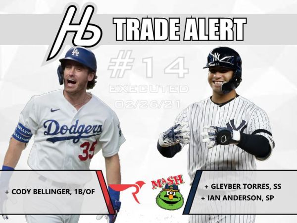 HB TRADE ALERT: Bellinger, Gleyber