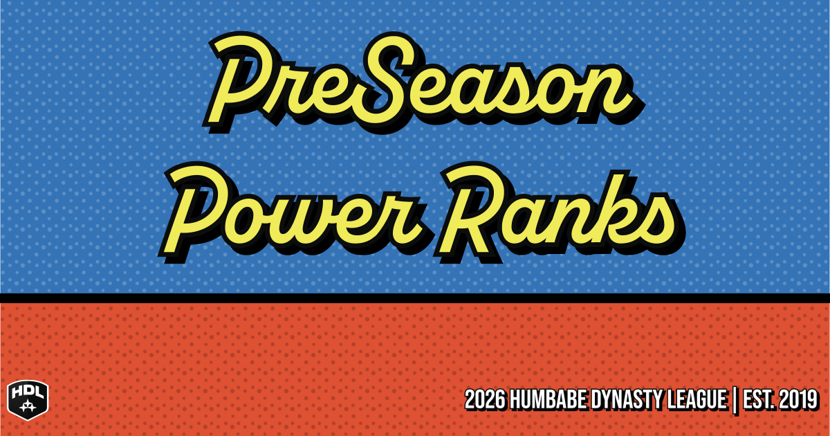 Preseason Power Rankings (2026)